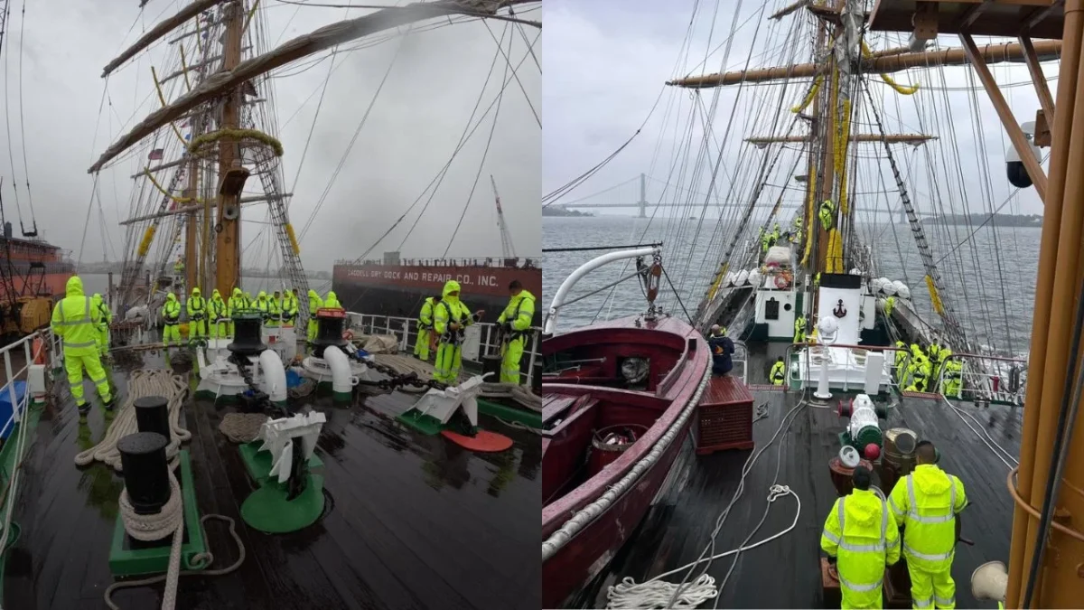 La Marina informó que concluyeron las reparaciones del buque “Cuauhtémoc” por lo que zarpó para pruebas en aguas de EU.