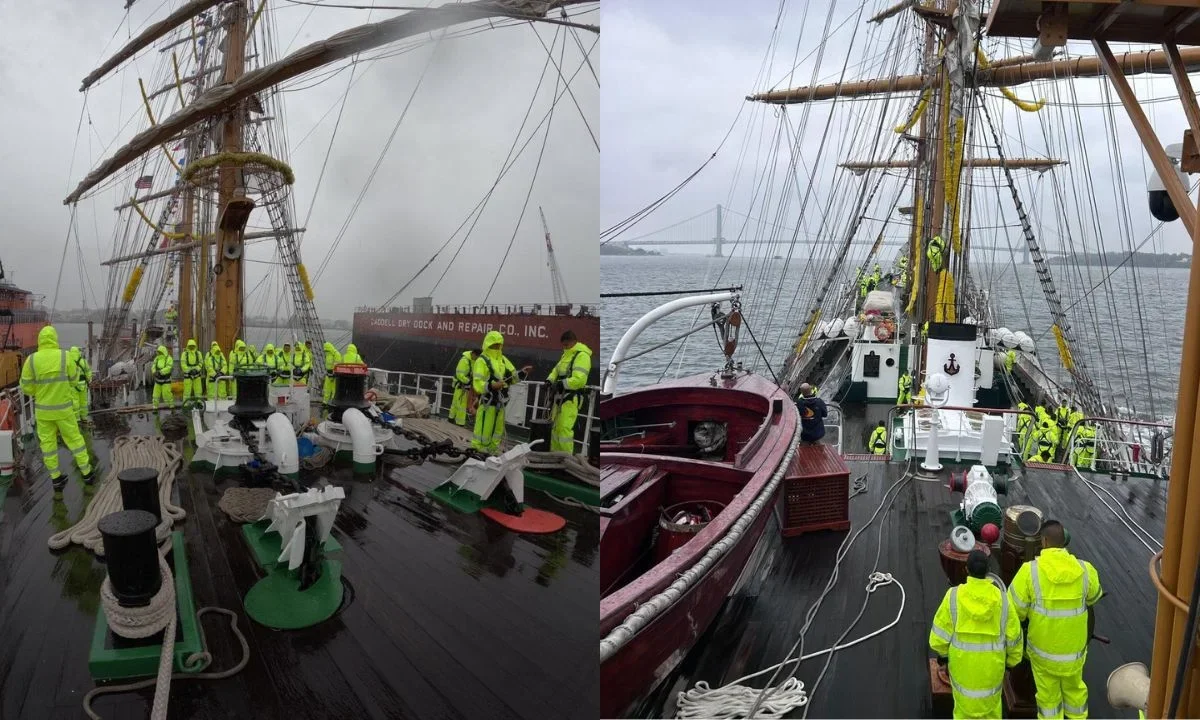 La Marina informó que concluyeron las reparaciones del buque “Cuauhtémoc” por lo que zarpó para pruebas en aguas de EU.
