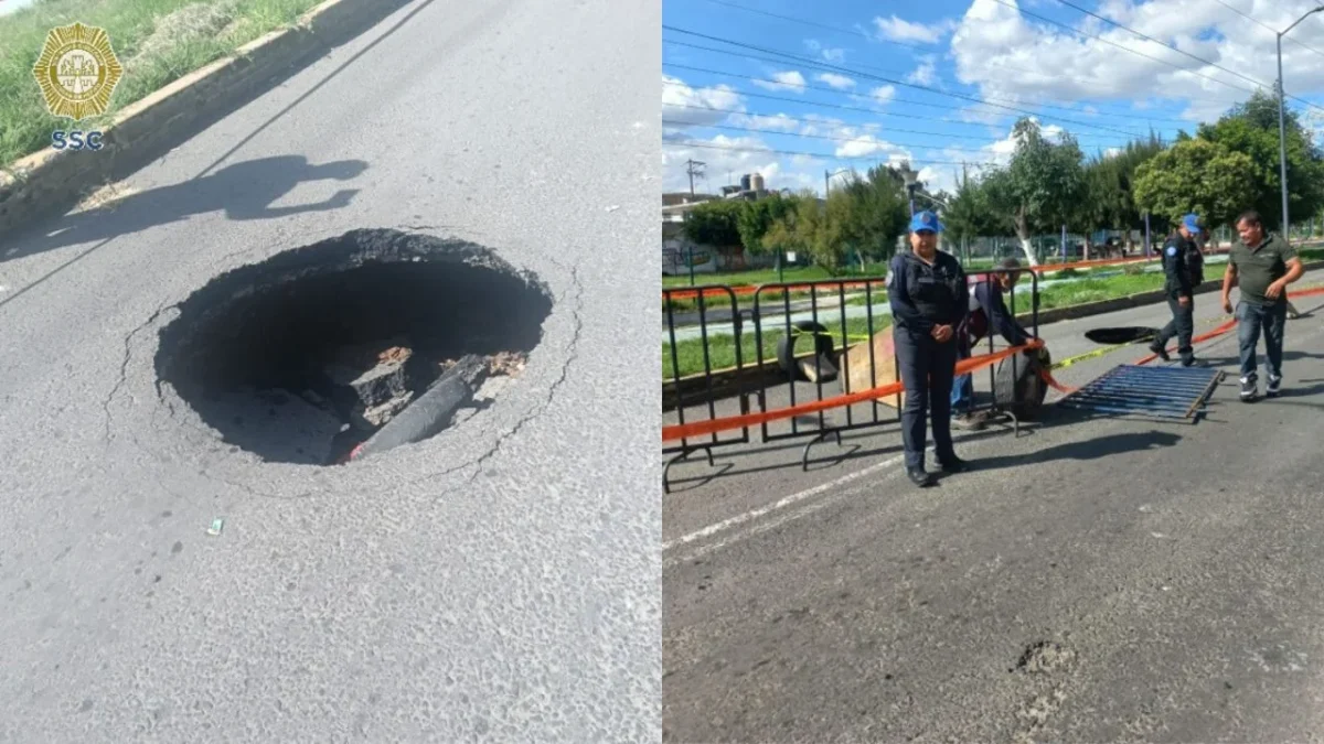 Autoridades reportaron la formación de un nuevo socavón ubicado en la alcaldía Iztapalapa.