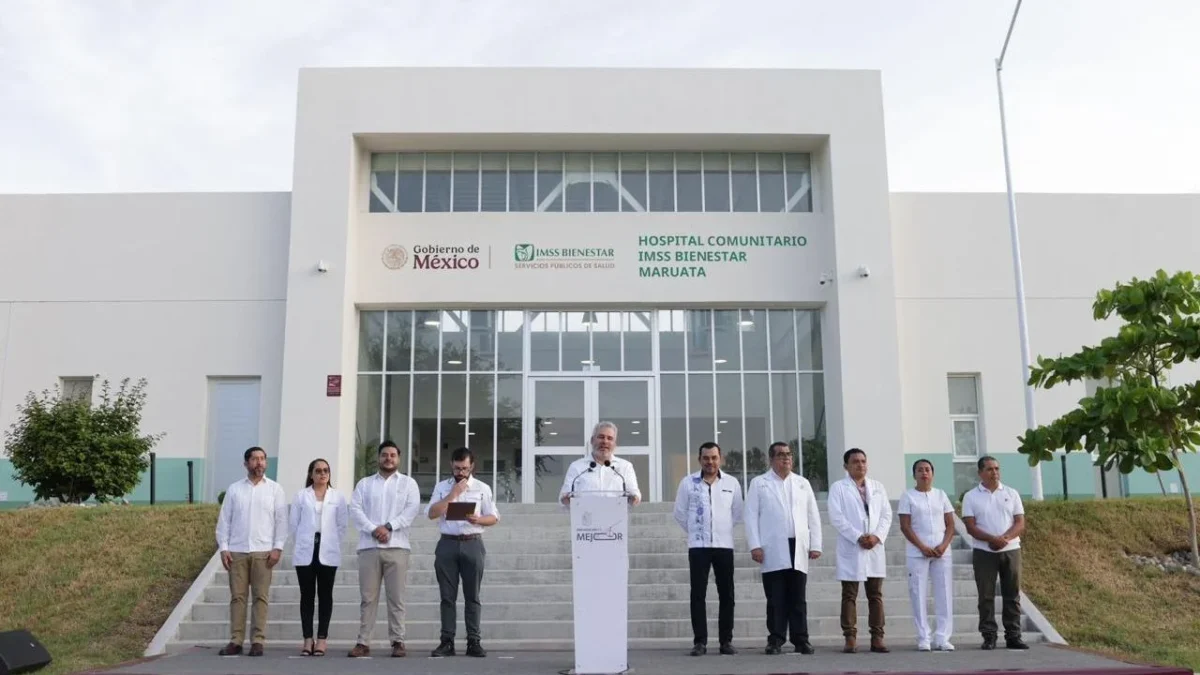 Inauguran el Hospital Comunitario IMSS Bienestar en Maruata