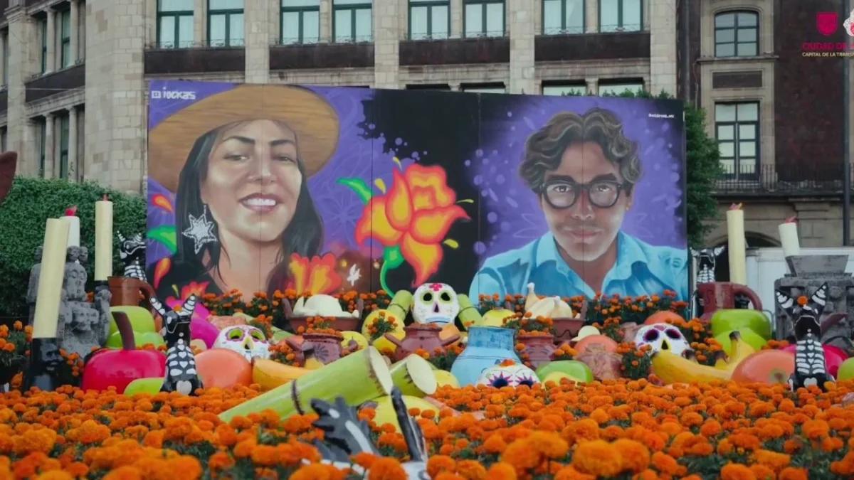 Brugada dedica ofrenda a colaboradores asesinados, Ximena y Pepe