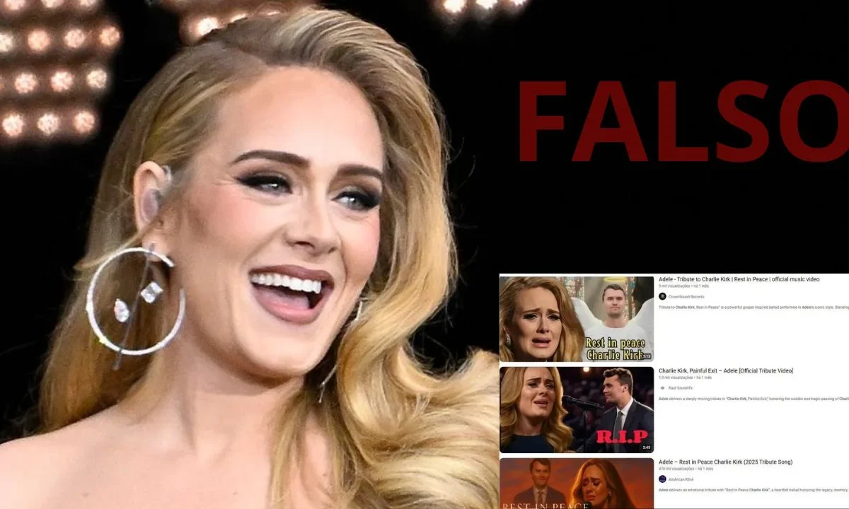 Con IA, hacen que Adele le dedique canción a Charlie Kirk y usuarios caen