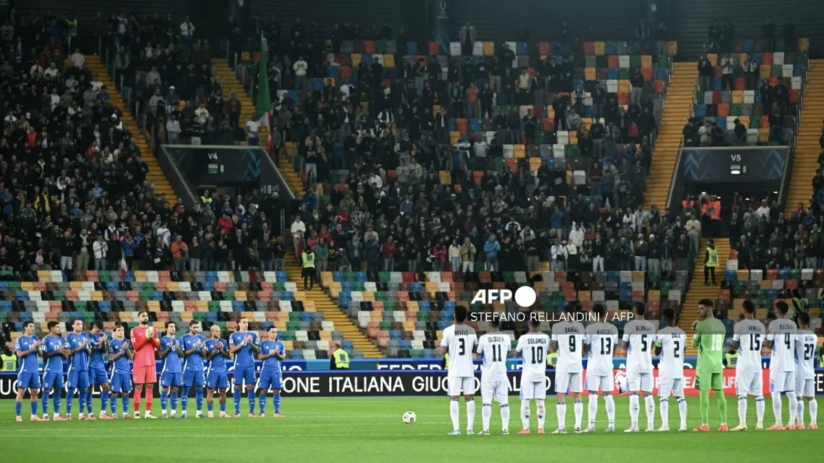 El himno israelí es abucheado antes del partido Italia-Israel