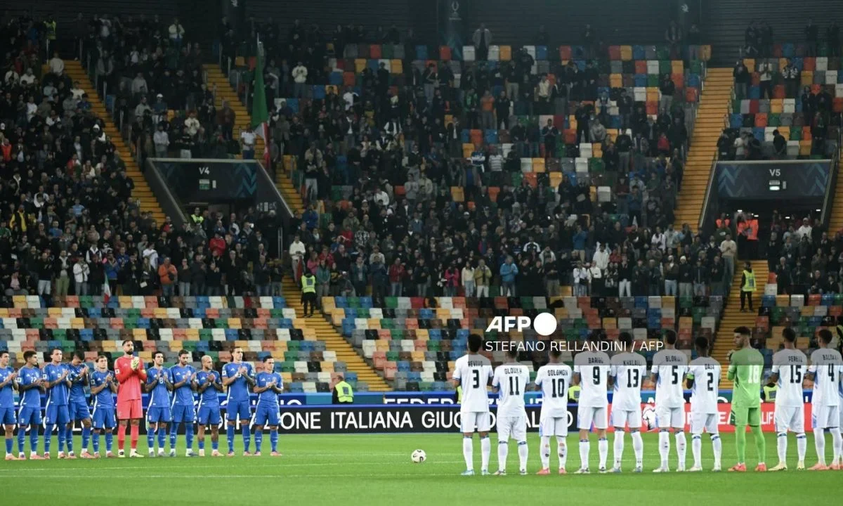 El himno israelí es abucheado antes del partido Italia-Israel