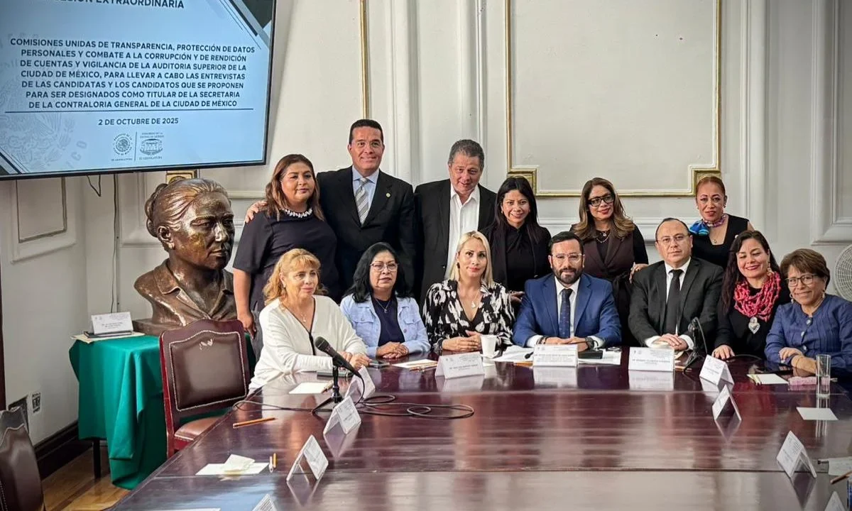 Finalistas. Diputados locales en comisiones conformaron la terna con Nashieli Ramírez, Elena Ramos y Misael Martínez.