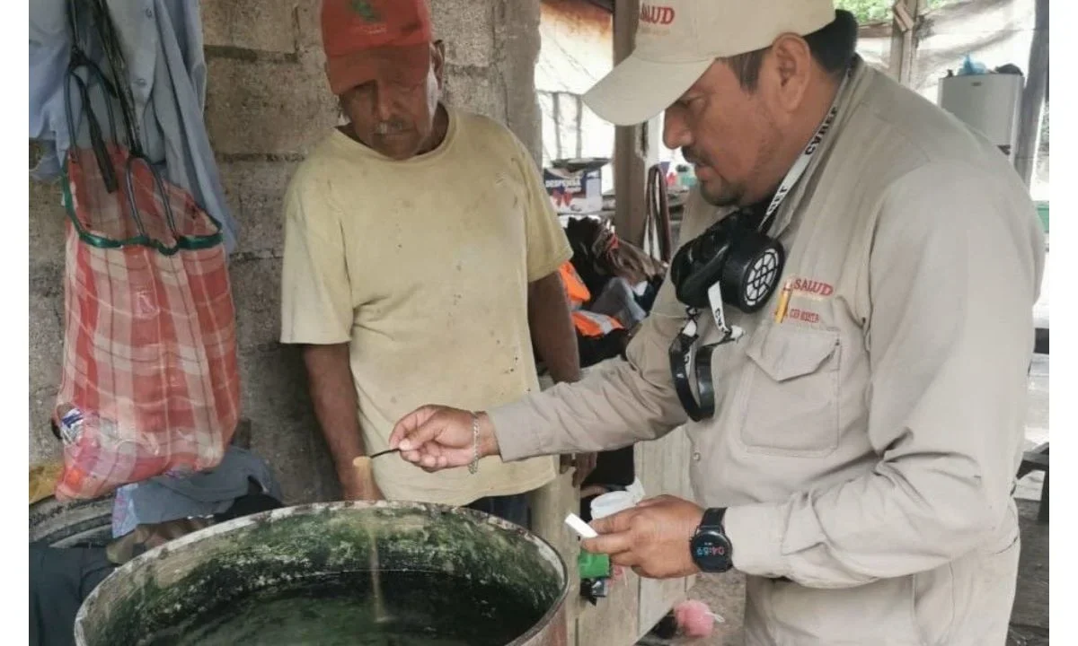 …Fueron tratados 194 mil 648 recipientes y 382 mil 200 depósitos de agua para uso y consumo humano con larvicidas.