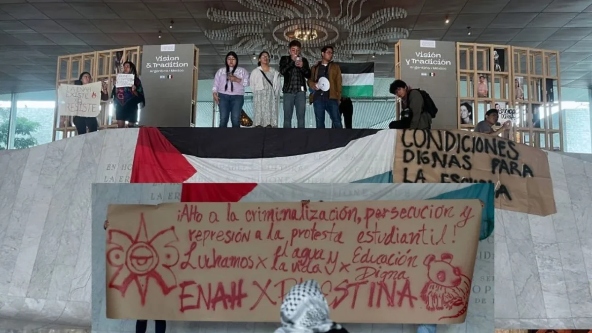 Estudiantes protestan condiciones dignas para la ENAH