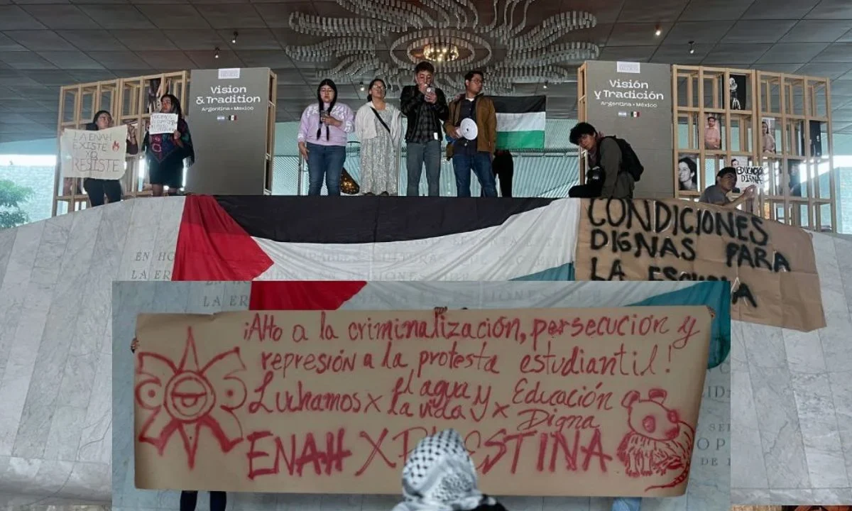 Estudiantes protestan condiciones dignas para la ENAH
