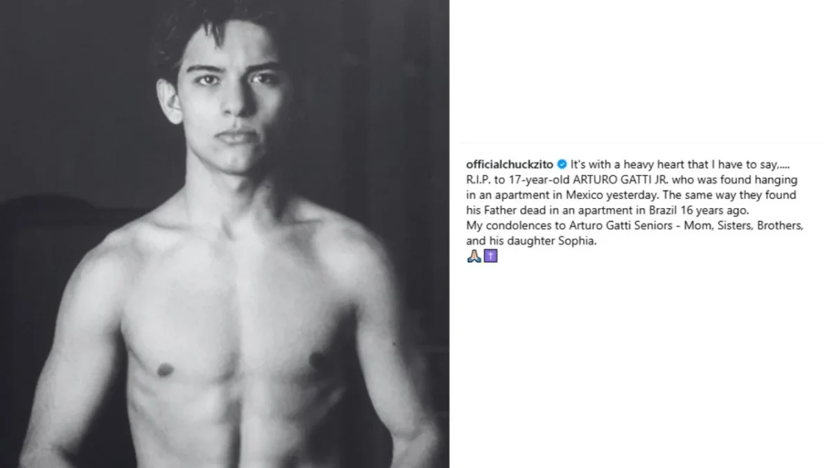 Hallan muerto a Arturo Gatti Jr, hijo de la leyenda del boxeo, a sus 17 años