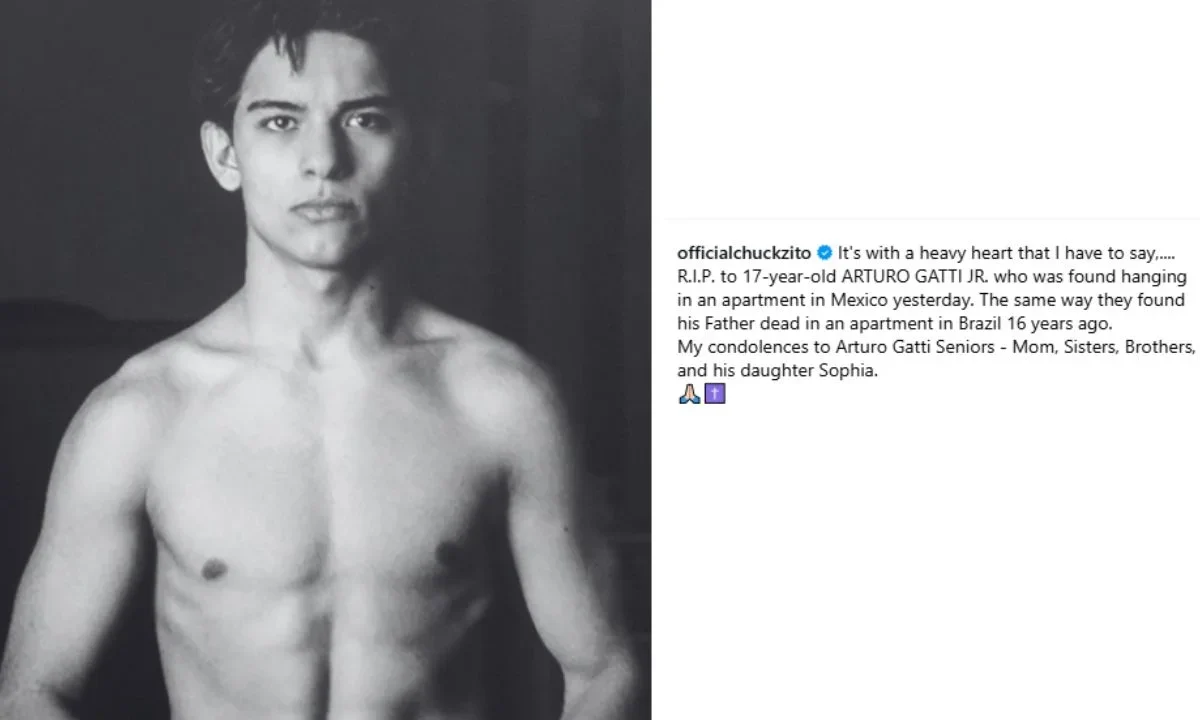 Hallan muerto a Arturo Gatti Jr, hijo de la leyenda del boxeo, a sus 17 años