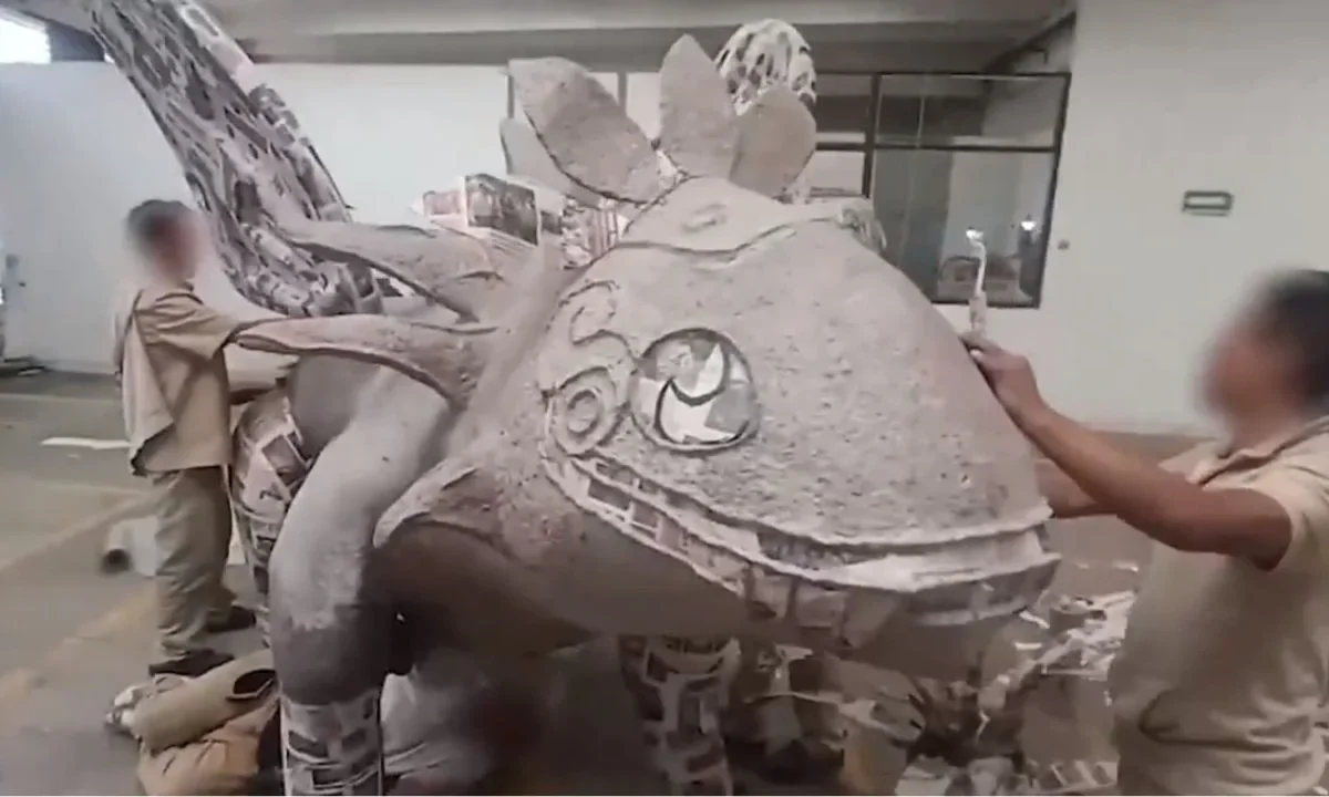 Internos crean alebrije monumental cargado de arte, esperanza y color desde el Reclusorio Sur