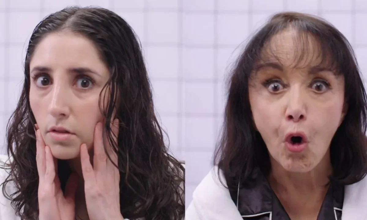 María Antonieta de las Nieves y Paola Montes de Oca en el clip promocional de La Sustancia,