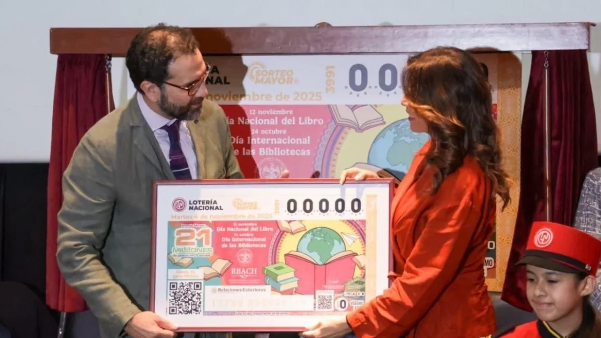 Lotería Nacional devela billete conmemorativo del Día del Libro