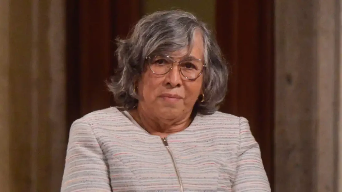 La ministra María Estela Ríos