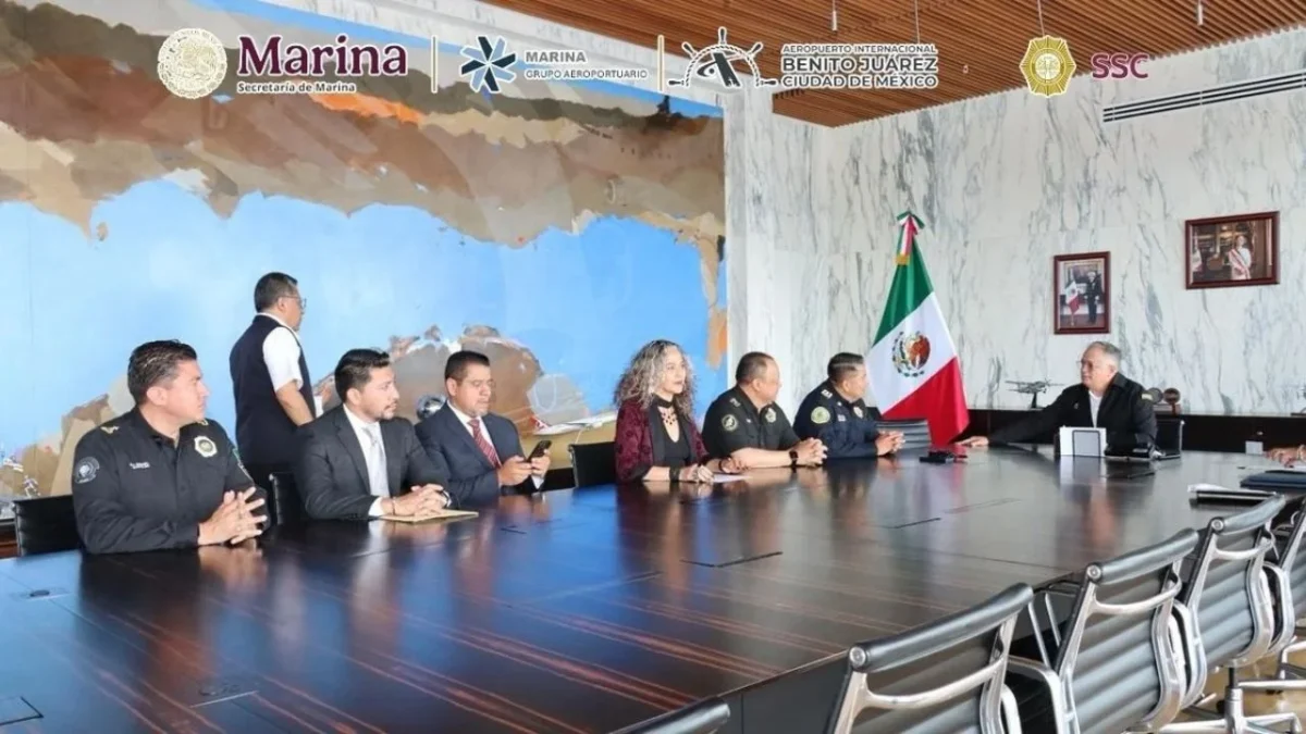 Coordinación. Representantes de la corporación policial y del aeródromo participaron en la suscripción del acuerdo.