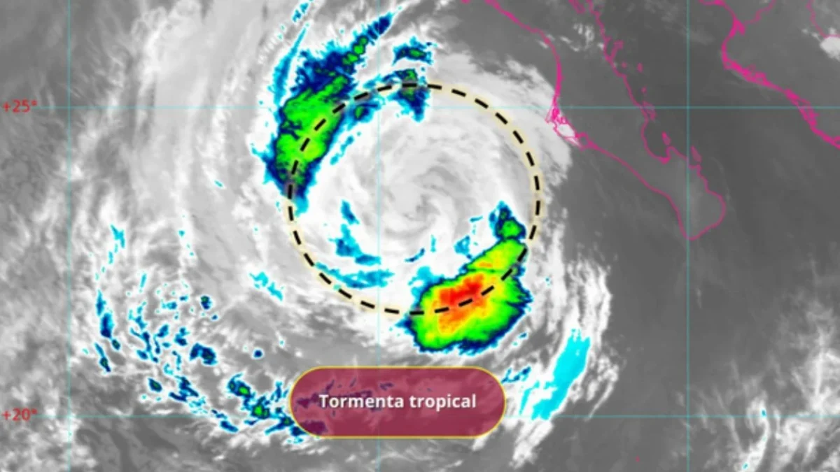 La Tormenta tropical Priscilla, zona de baja presión con probabilidad para desarrollo ciclónico, canales de baja presión, corriente en chorro subtropical y vaguada monzónica