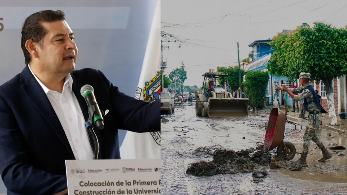 Tras intensas lluvias, Puebla se mantiene en fase de censo y limpieza: Armenta