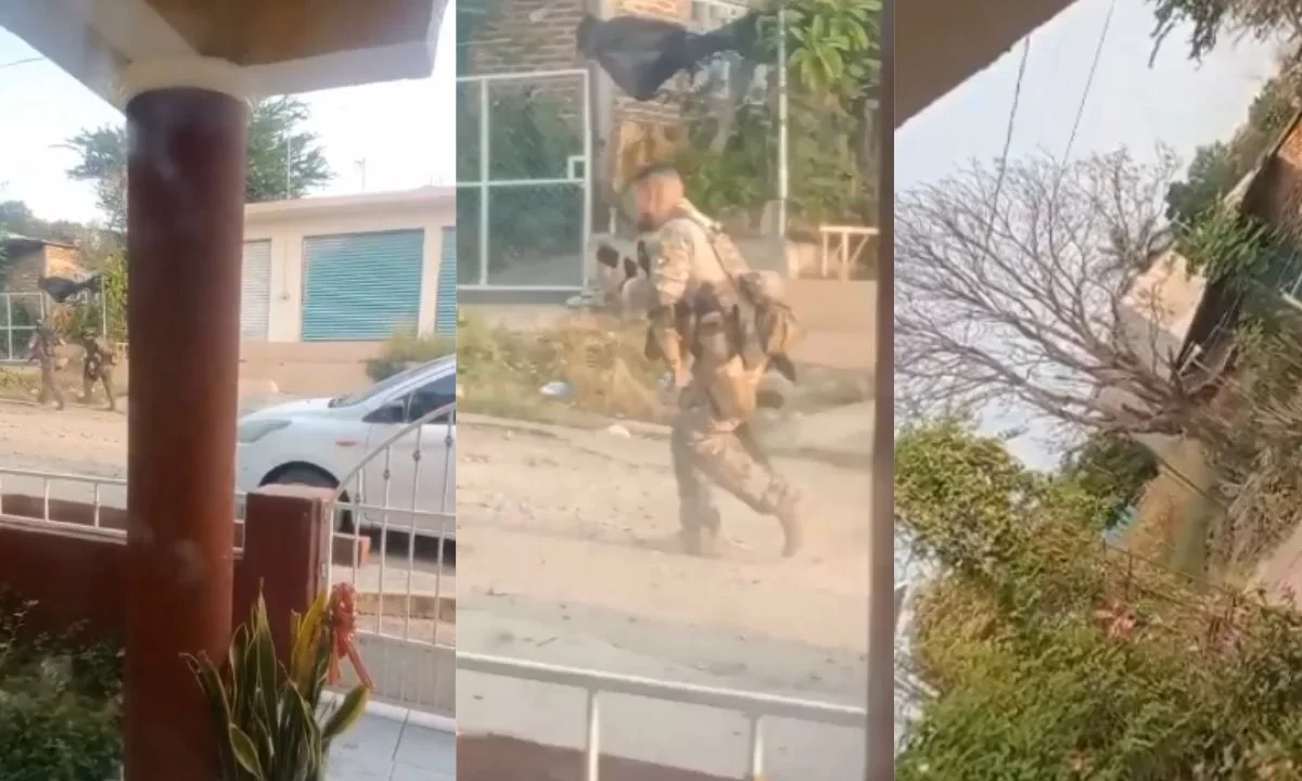 VIDEO: Registran balacera entre presuntos delincuentes en Tepalcatepec y cierran escuela con alumnos dentro