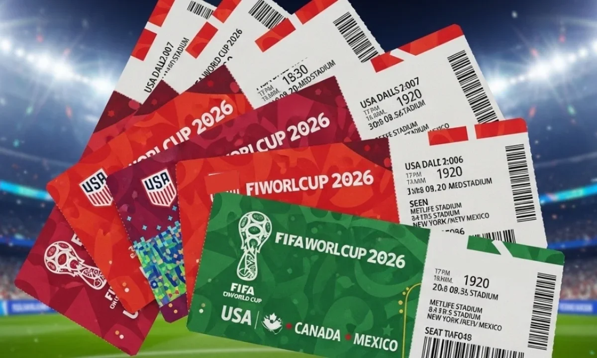 Aficionados registrándose para el sorteo anticipado de boletos de la Copa Mundial de la FIFA 26, fase exclusiva.