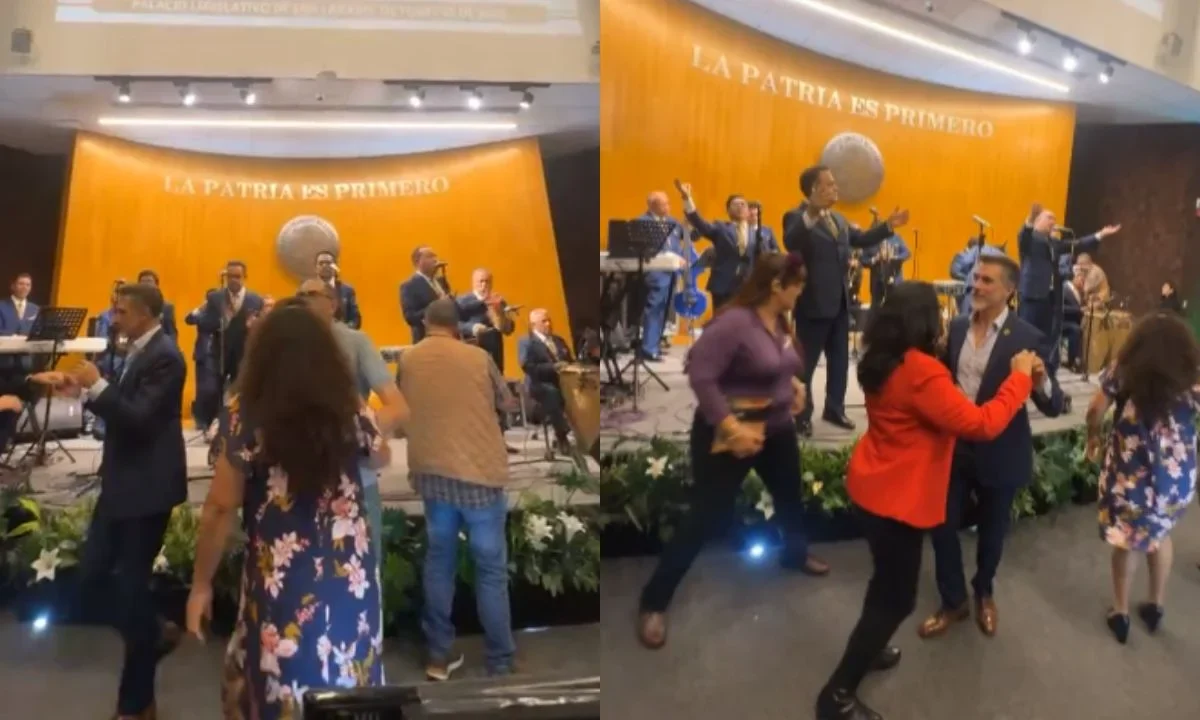 En San Lázaro se avaló la reforma a la Ley Aduanera; diputados interrumpieron sesión por foto con la Sonora Santanera que luego ofreció un concierto.