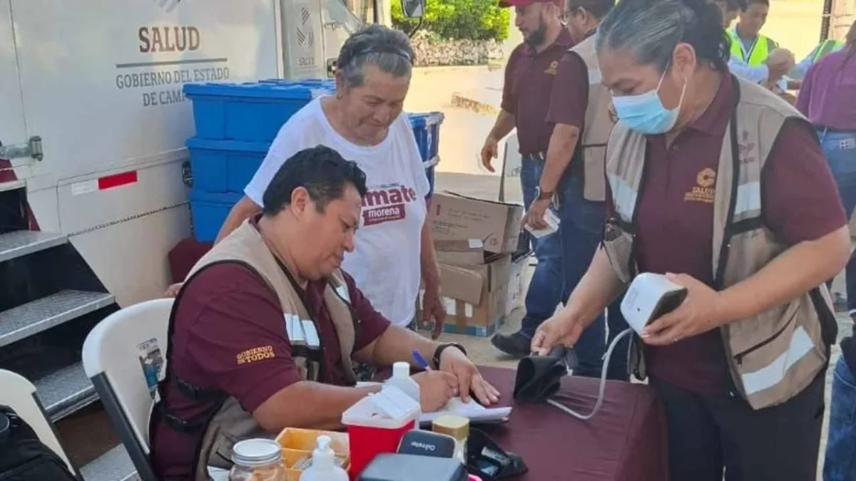 la Secretaría de Salud de Campeche dio seguimiento a la cobertura de servicios gratuitos con jornada de detección de enfermedades.