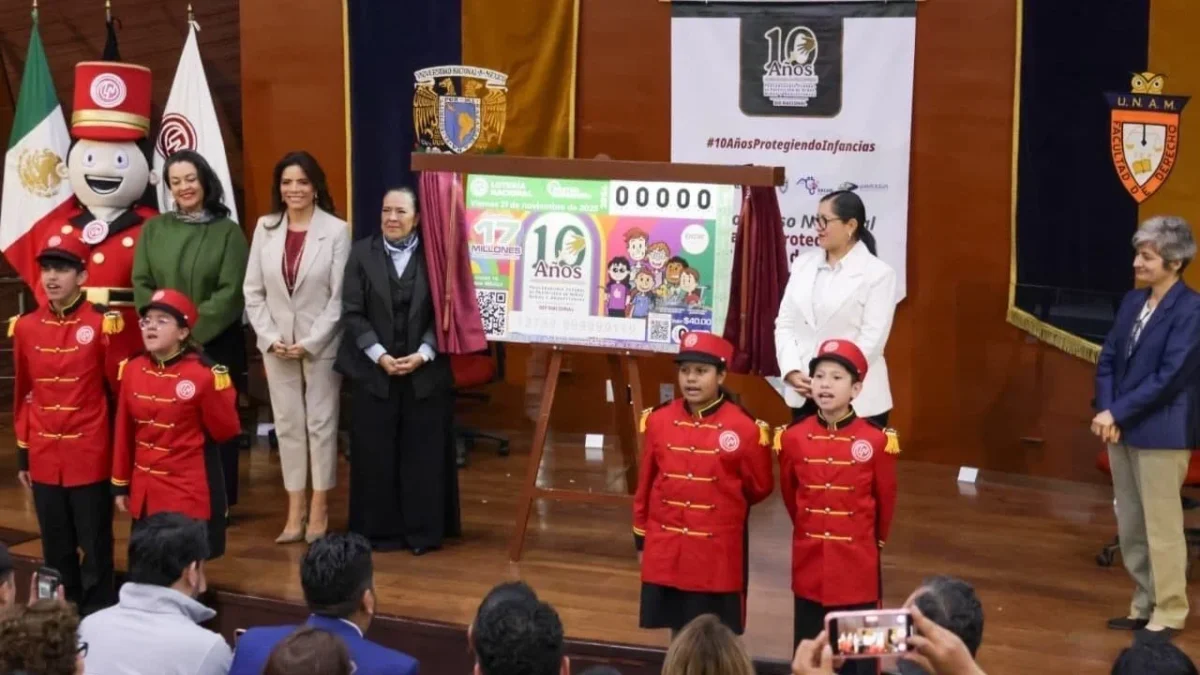 La titular de la Lotería Nacional, Olivia Salomón, mencionó que el billete conmemorativo celebra y reconoce en trabajo del PFPNNA.