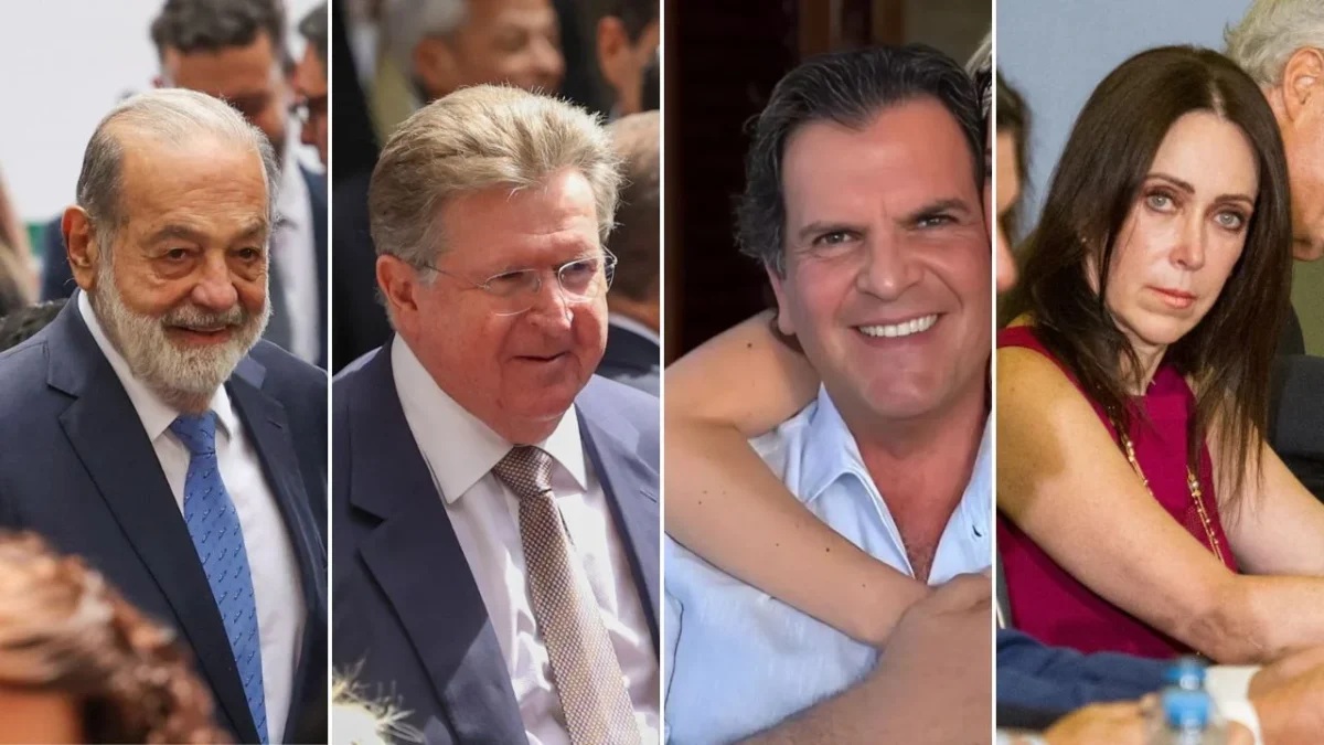 Carlos Slim, German Larrea, Alejandro Baillères y María Asunción Aramburuzabala, los cuatro mexicanos entre los empresarios más ricos del mundo, según Bloomberg.