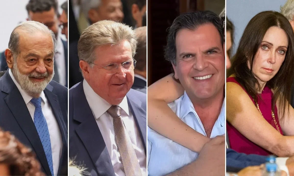 Carlos Slim, German Larrea, Alejandro Baillères y María Asunción Aramburuzabala, los cuatro mexicanos entre los empresarios más ricos del mundo, según Bloomberg.