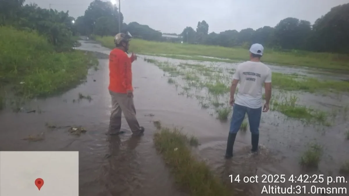 El Sistema Estatal de Protección Civil de Chiapas emitió una alerta ante el pronóstico de lluvias de muy fuertes a intensas en Soconusco.
