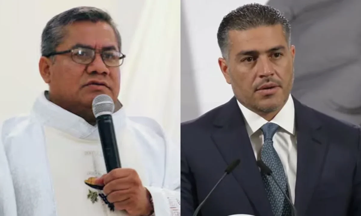 Omar García Harfuch confirmó que el chofer del padre Bertoldo es investigado por su posible participación en el homicidio.