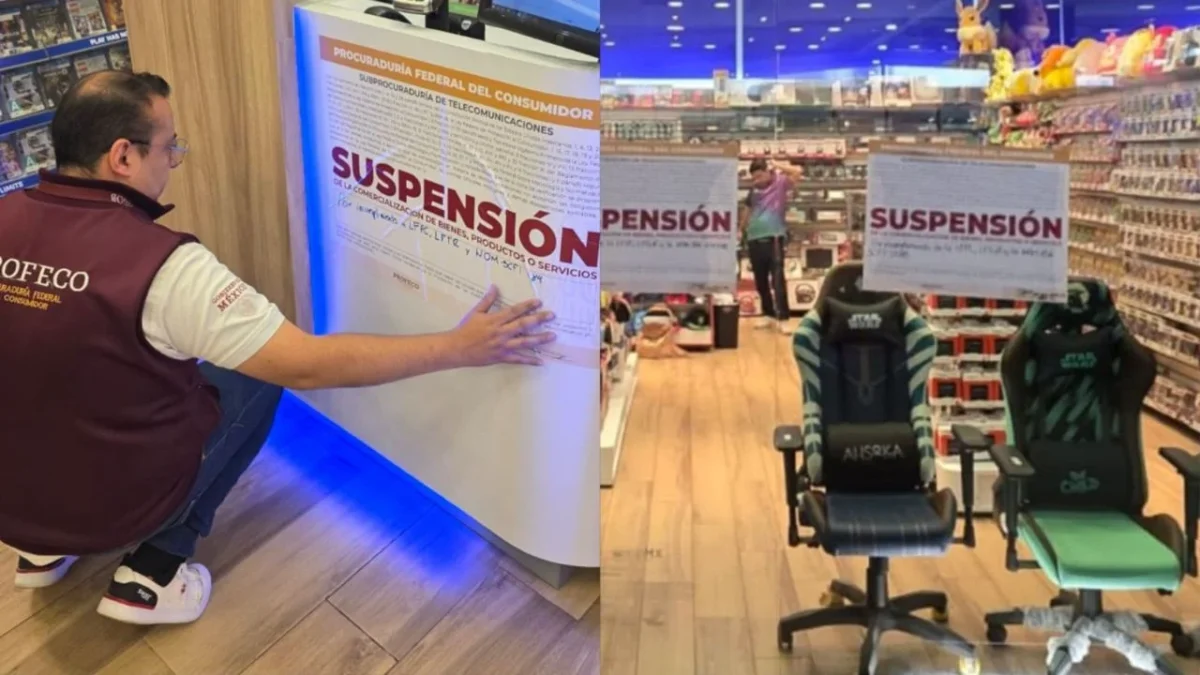 La Profeco informó que su personal colocó sellos de suspensión en múltiples sucursales de Gameplanet en CDMX por diversas faltas.