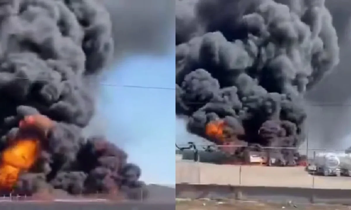 Pipa de combustible explota y provoca incendio en Los Mochis.