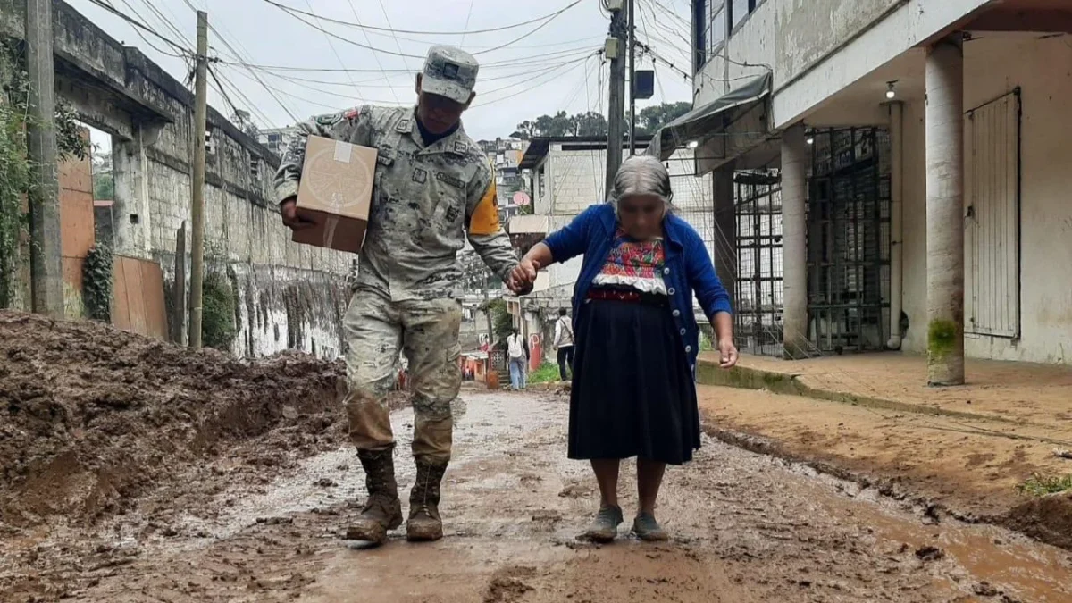 En los estados de Puebla, Hidalgo y Veracruz, la Guardia Nacional (GN) refuerza la fase Recuperación del Plan DN-III-E.