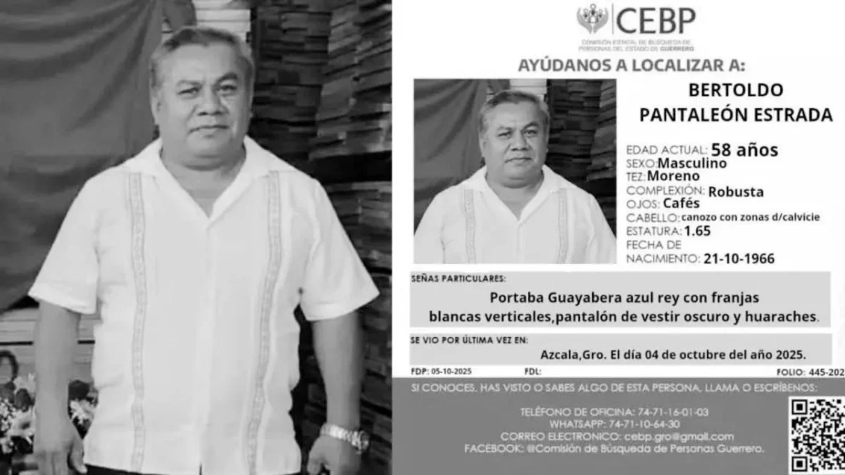 La Fiscalía de Guerrero confirmó el asesinato del párroco Bertoldo Pantaleón Estrada, de Mezcala, reportado como desaparecido.