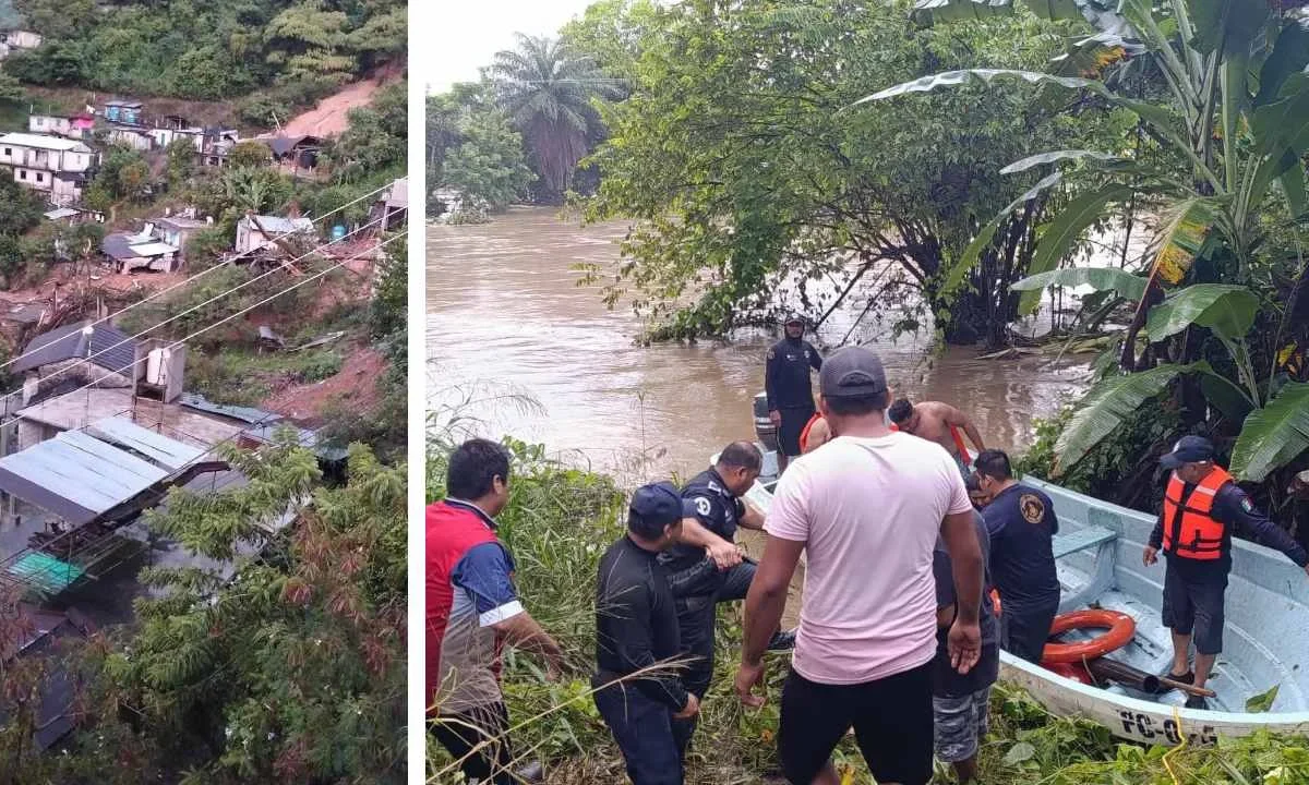 En tan solo 24 horas, las intensas lluvias en México dejaron al menos 24 muertos.