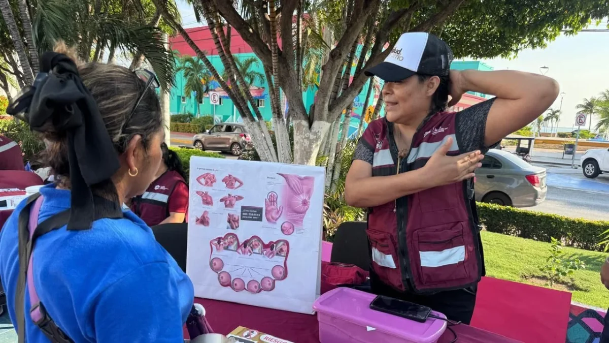 Todo el año se realizan estas actividades, pero se intensifican en octubre para fortalecer la detección oportuna del cáncer de mama.