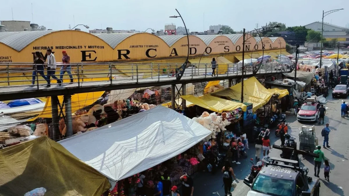 Integrantes de varias organizaciones han realizado manifestaciones y plantones para pedir el cierre del Mercado de Sonora, en la alcaldía Venustiano Carranza.