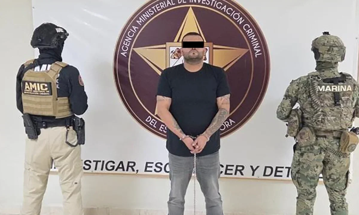 Marina asegura a “El Tomate”, identificado como operador de los “Demonios-Mayos”, brazo armado ligado a “Mayito Flaco”.