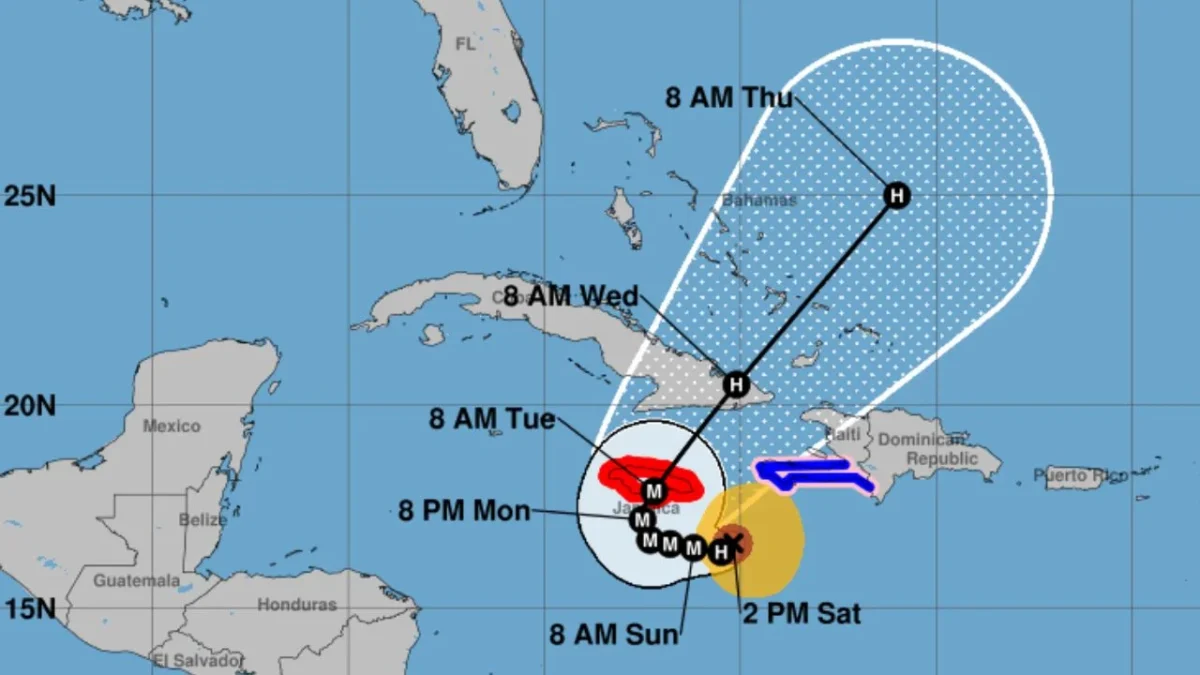 La tormenta tropical Melissa ya es huracán y tras dejar víctimas mortales en Haití y República Dominicana, ahora amenaza costas de Jamaica.