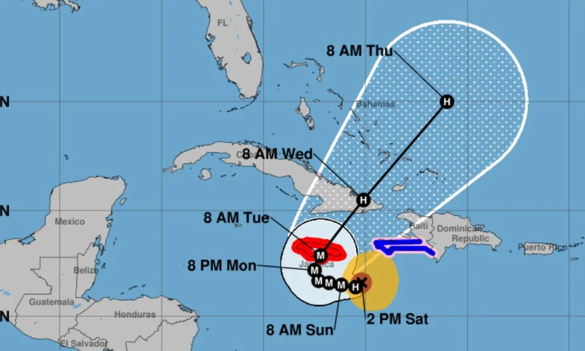 La tormenta tropical Melissa ya es huracán y tras dejar víctimas mortales en Haití y República Dominicana, ahora amenaza costas de Jamaica.