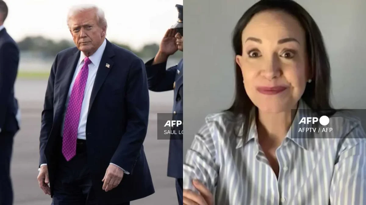 Trump aseguró no saber "quién es" María Corina Machado, la mujer que recibió el Premio Nobel de la Paz 2025.