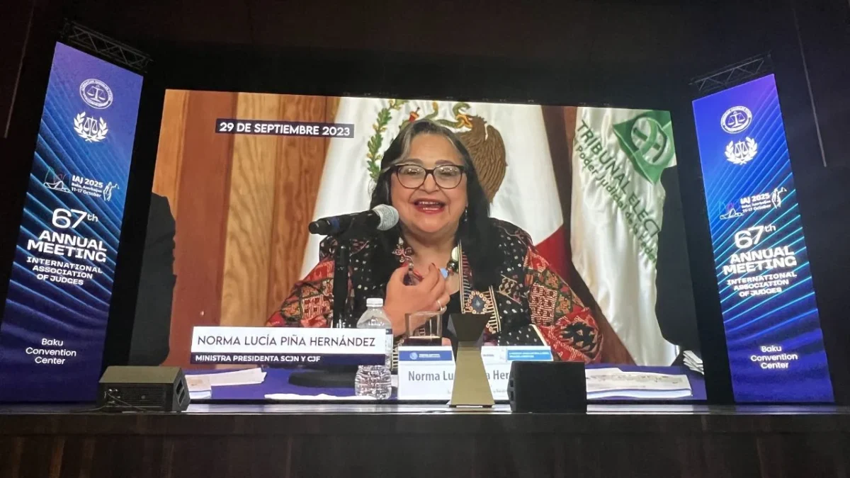 Norma Piña, ganó el Premio a la Independencia Judicial en la 67 edición del Annual Meeting International Association of Judges en Azerbaiyán.