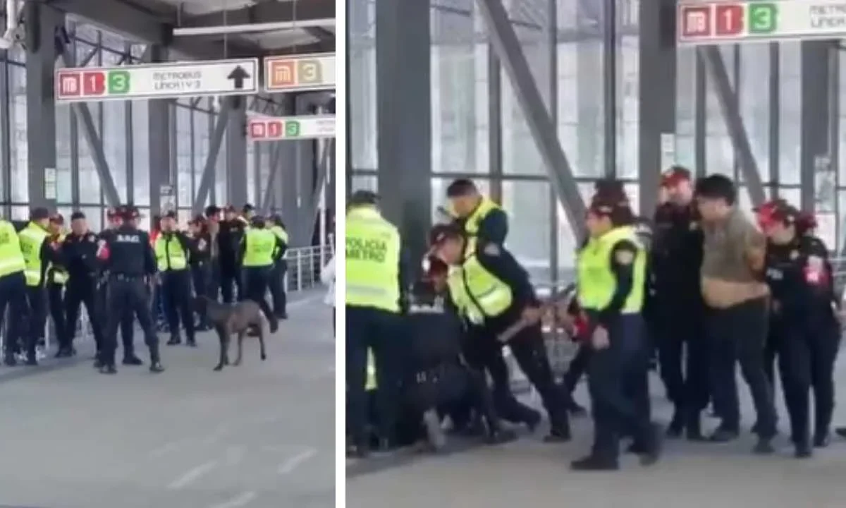 Este miércoles se registró una supuesta pelea entre policías y civiles en las inmediaciones del Metro Indios Verdes.