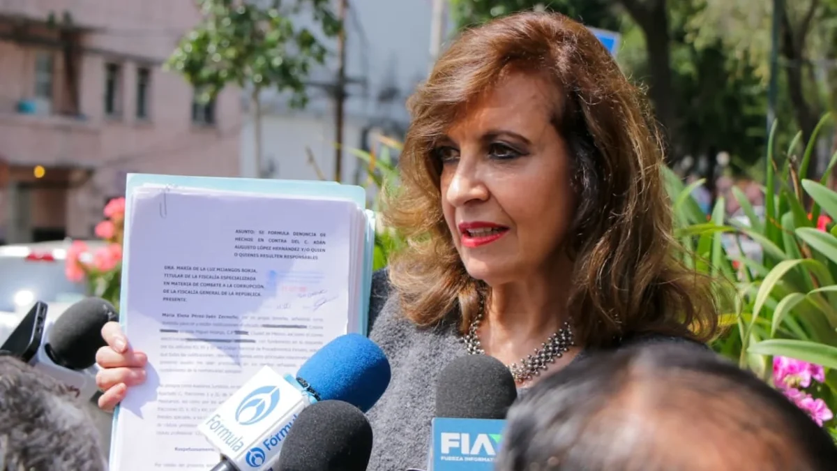 La exdiputada María Elena Pérez-Jaén presenta ante la FGR 37 denuncias contra Adán Augusto López por manejo irregular de recursos.