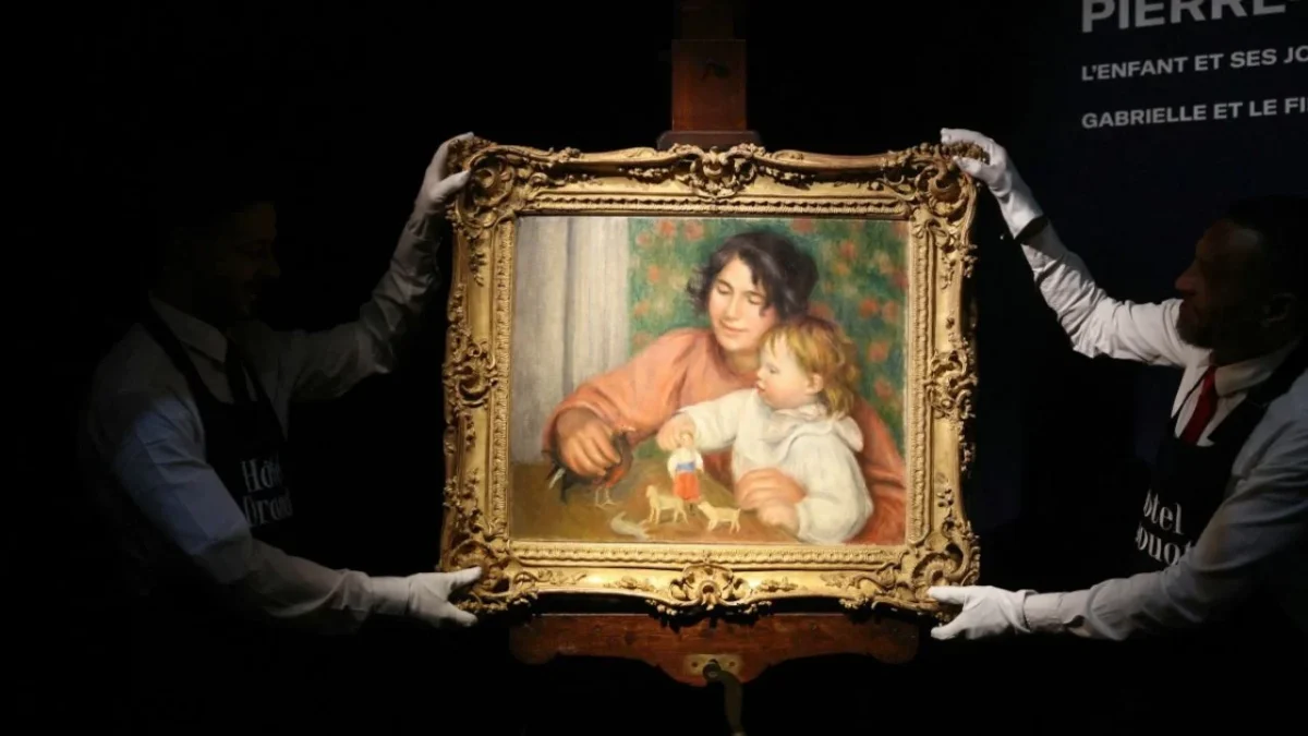 Cuadro de Jean Renoir exhibido en París antes de ser subastado