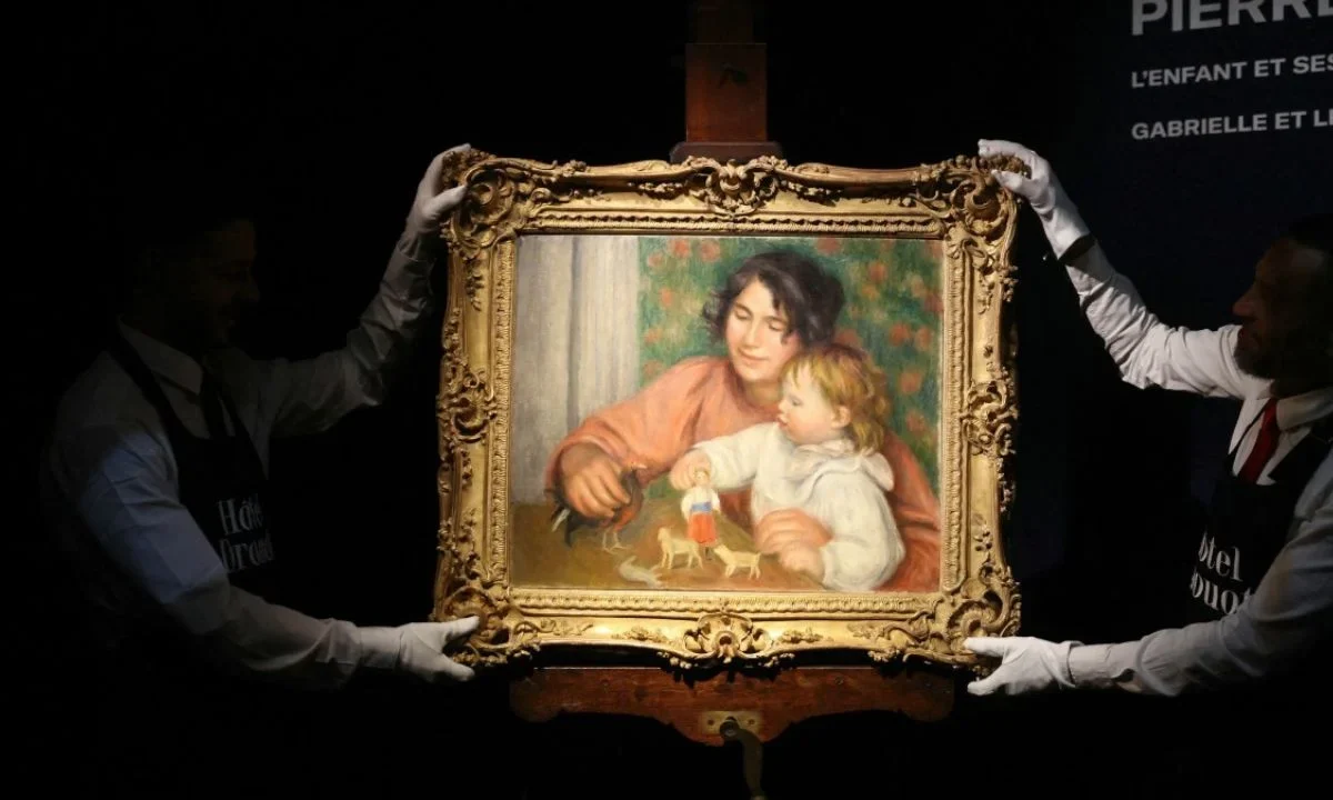 Cuadro de Jean Renoir exhibido en París antes de ser subastado