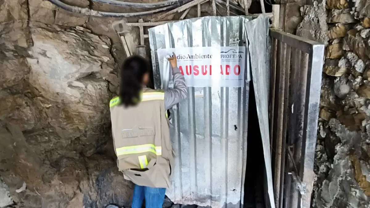 La Profepa clausura mina de mercurio dentro de la Reserva de la Biósfera Sierra Gorda, en Querétaro.