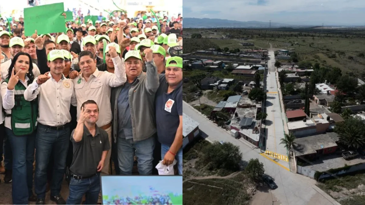 En gira de trabajo Ricardo Gallardo inició obras educativas y arrancó la carretera Zaragoza al entronque con la Rioverde.
