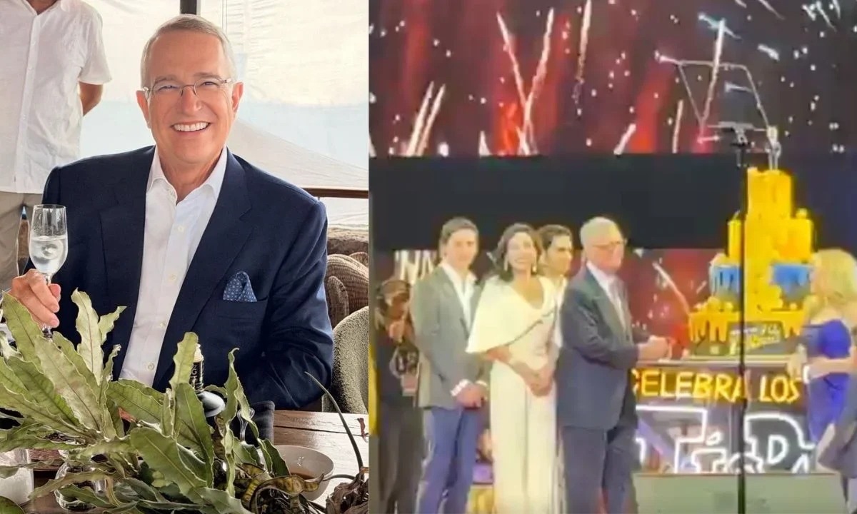 La burla a líderes de Morena se hizo presente en la fiesta del cumpleaños 70 del empresario Ricardo Salinas Pliego, en la Arena CDMX.