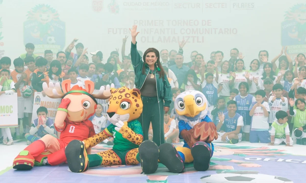 La Jefa de Gobierno, Clara Brugada, encabezó el arranque del torneo Ollamaliztli, parte de las actividades rumbo al Mundial 2026.